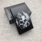 King Death Skulls Aluminium Alloy Fashion Cigarette Case Laser Carved Will Not Fade Cigarette Boxes Smoke Case