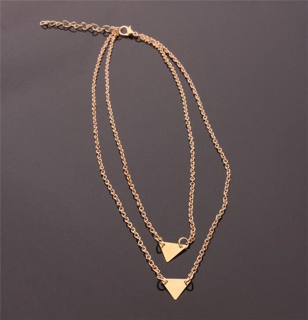 Free shipping! New fashion holiday Seaside resort beach jewelry crystal triangle water drop U shape Star moon chains necklace