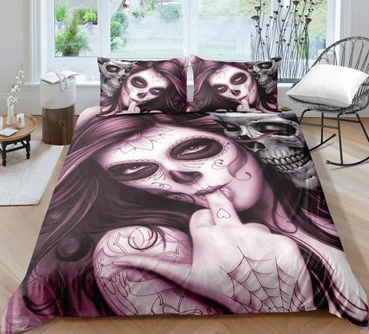 Unique Designed Skull Bedding Set Popular Hot Duvet Cover Set