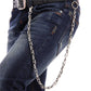 Men's Motorcyle Keychain Jean Biker Wallet Chains Silver Tone Long Skull Hinge Belt Rock Punk HipHop Pant Trousers Chain