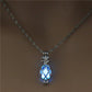 Luminous Horse Skull Pineapple Rose Necklace Pendant Hollow Long Silver Chain Link Pendants Sweater Necklace