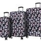 Betsey Johnson Luggage Hardside 3 Piece Set Suitcase With Spinner Wheels (20" 26" 30") (One Size, Skull Party)