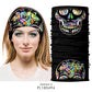 Floral Sugar Skull Women Seamles Balaclava Headband