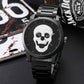 Luxury Skull Men Watches Steampunk  reloj hombre Engrave Stainless Steel Quartz