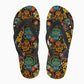 Mexico Skull Print Flip Flops Soft Rubber Sole Flat Slippers for Women