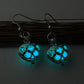 Fashion Light Hollow Heart Glow In The Dark Earrings Stud Earrings For Women Jewelry Accessories Fluorescence Glow Earring
