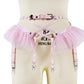 Handmade Tarot Kitten Full Elastic Punk Harajuku Lolita Gothic Garter Harness Bra Bondage Bra Body Harness