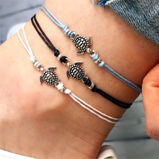 15 Style Vintage Enkelbandje Chain Ankle Bracelet Bohemian Turtle Starfish Anklets for Women Boho Foot Jewelry 2018