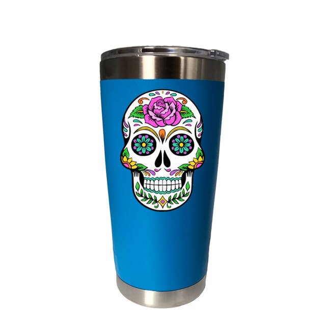 Sugar Skull 30 oz Tumbler Double Wall Vacuum Flasks Insulated Stainless Steel