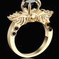 Brand New Arrival Creative Black Silver Gold colour Wing Skull Ring with AAA Zirconia Crystal Plated Party Jewelry