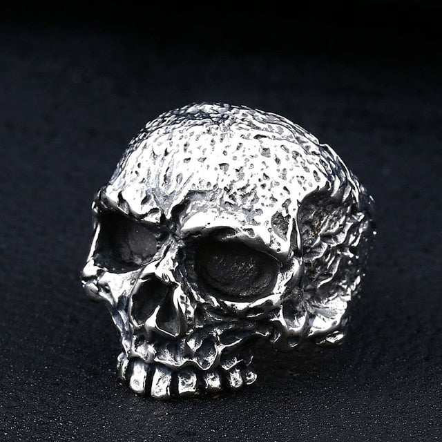 devil punk skull ring stainless steel vintage ring for men titanium steel drop shipping jewelry