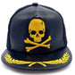 Unisex Hip Hop Hats Skull Metal Plain Snapback Caps Men Casual Outdoor Sun Hat Baseball Cap Flat-brimmed Hat