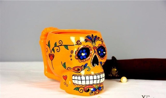 Sugar Skull Ceramic Mug Cup