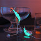 Ear Cuff Ear Cuff GLOW in the DARK diamante Wings feather Ear clip earrings Stud Earring Clip Earrings WOMEN girl gift