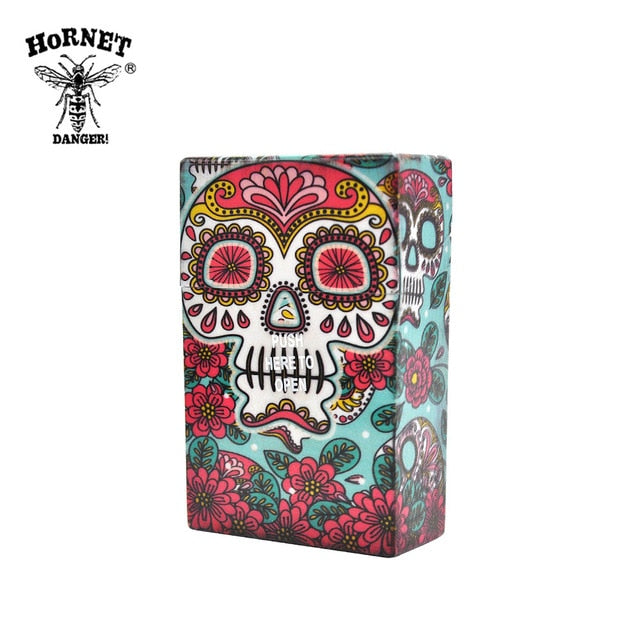 Fancy Design 1PC Plastic Cigarette Case Size 95mm*60mm Cigarette Tobacco  Butterfly & Skull  Storage Case