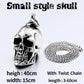 stainless steel men punk skull pendant domineering personality accessories jewelry