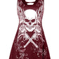 Women Tops Skull Print Cut Out Top Gothic dress, tanktop