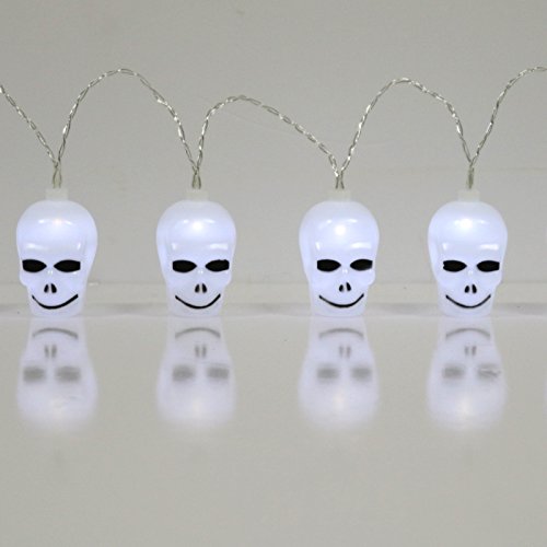 Skull LED String Lights Halloween holiday Christmas Party Garden Decoration