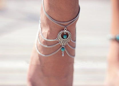 15 Style Vintage Enkelbandje Chain Ankle Bracelet Bohemian Turtle Starfish Anklets for Women Boho Foot Jewelry 2018