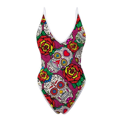 Sugar Skull Pattern Woman Summer Sexy One piece