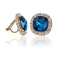 Multicolour Rhinestone Crystals Opal Butterfly Clip Earrings For Women Female Jewelry No Hole Ear Clips Earring Brincos ear cuff
