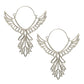 Bohemia Hollow Thunderbird Shape Drop Earring Women Alloy Large Wing Feather Piercing Hook Earrings Statement Jewelry