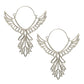 Bohemia Hollow Thunderbird Shape Drop Earring Women Alloy Large Wing Feather Piercing Hook Earrings Statement Jewelry