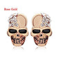 1Pair New Gothic Skull Head Stud Earrings For Women Skeleton Crystal Rhinestones Ear Studs Party Punk Piercing Jewelry
