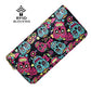 Sugar Skull Wallet for Women Clutch Zipper Credit Card Holder Case Gift Purse
