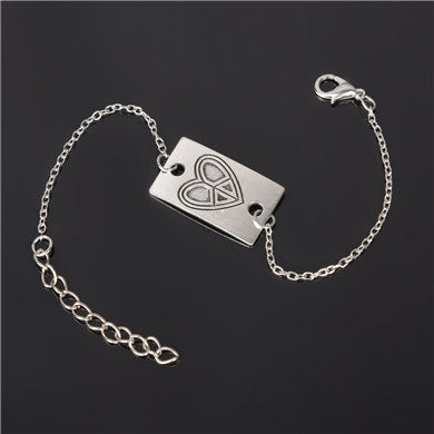 Simple Style Silver Plated Charm Bracelet Jewelry Gift Love Wedding Banquet Wholesale Top Quality