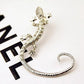 Gothic Punk Crystal Lizard Ear Cuffs for Women Gold Color Silver Color Rhinestone Animal Geckos Clip Earrings 1PC