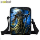 Dark Gothic Girl Mini Skull Crossbody Bags
