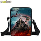 Dark Gothic Girl Mini Skull Crossbody Bags