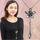 Imitation Pearl Necklaces Retro Hot Popular Vintage Leaf Pearl Collar Statement Necklace Long Jewelry For Women