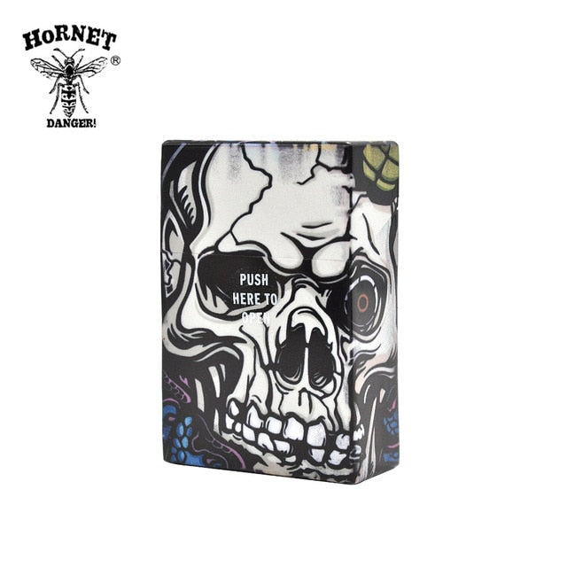 Fancy Design 1PC Plastic Cigarette Case Size 95mm*60mm Cigarette Tobacco  Butterfly & Skull  Storage Case