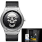 3D Skull Watch Top Brand Quartz Silicone Watchs Waterproof