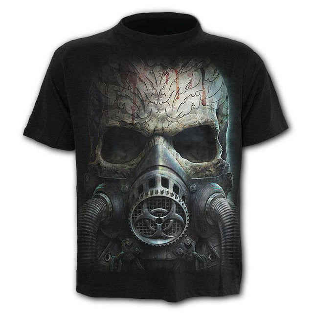 oufisun cotton20% 80%polyester 3d printed t shirts men funny summer camisetas hombre verano 2018 skull men's t-Shirt