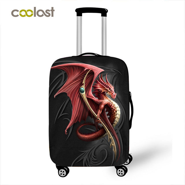 Dark Gothic Skull / Beauty Luggage Protective Cover Waterproof