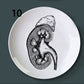 Human Body structure decorative plate art ceramic dish display tray club price fun skull dish creative kitchen decoration set