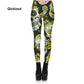 Qickitout Brands New Fitness Fashion Sexy Women Fashion Legging  Printing leggings Slim Skeleton Skull Leggings Woman Pants