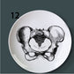 Human Body structure decorative plate art ceramic dish display tray club price fun skull dish creative kitchen decoration set