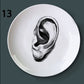 Human Body structure decorative plate art ceramic dish display tray club price fun skull dish creative kitchen decoration set