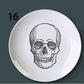 Human Body structure decorative plate art ceramic dish display tray club price fun skull dish creative kitchen decoration set