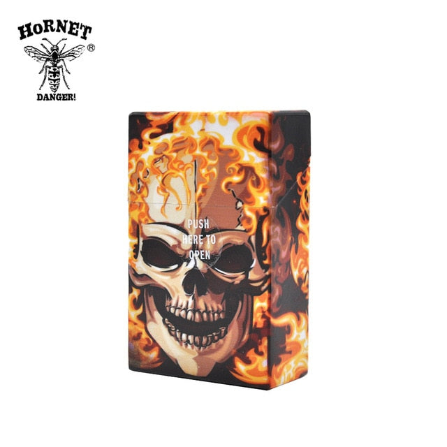 Fancy Design 1PC Plastic Cigarette Case Size 95mm*60mm Cigarette Tobacco  Butterfly & Skull  Storage Case