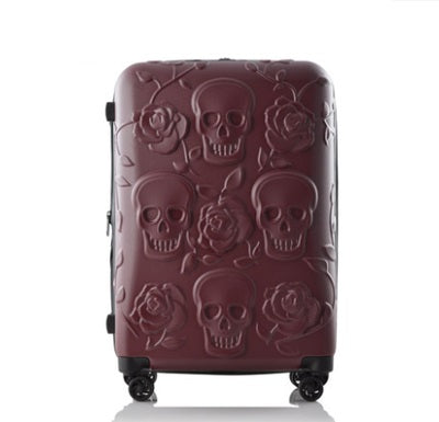 Travel Skull Luggage Cool Skull Luggage Suitcase Fashion Flower Women Or Men Suitcase Travel