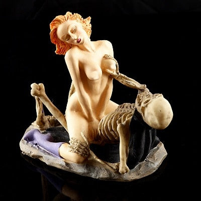 Skull home furnishings resin skeleton figure model decoration sexy decoration craft skull