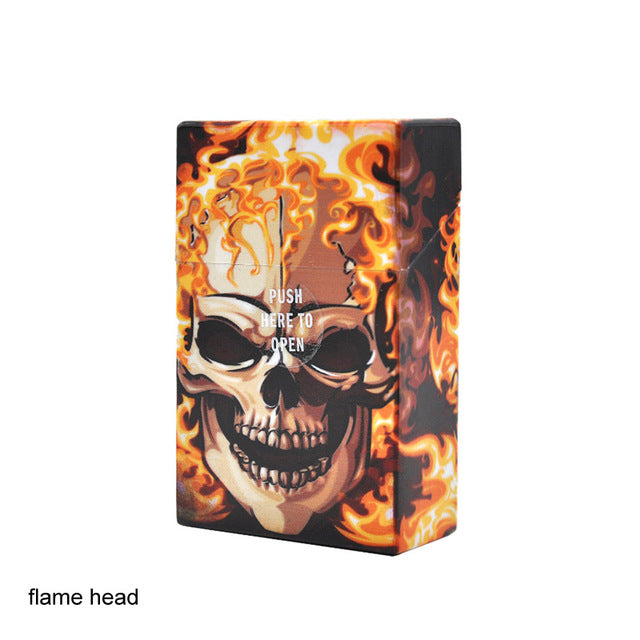 Fancy Design Lighters Smoking Accessories Butterfly Skull Storage Box