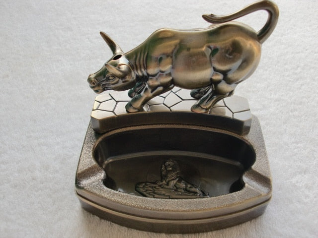 ASHTRAY WITH LIGHTER flame.Arts and crafts gift ideas for friends birthday|ashtray metal
