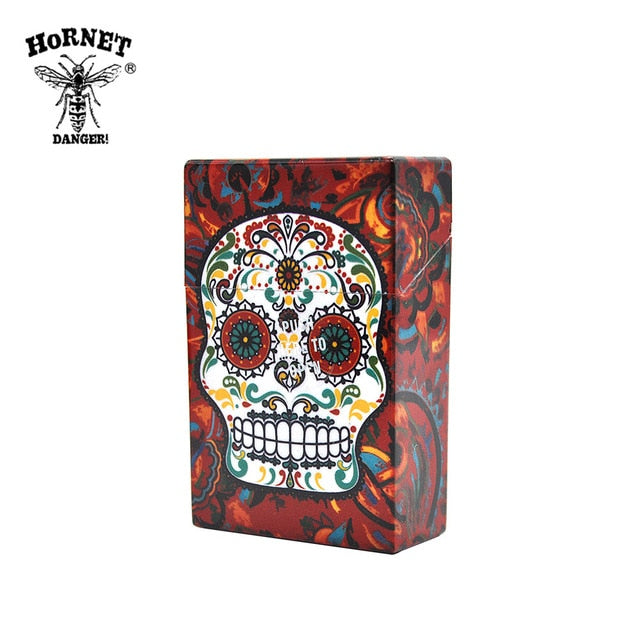 Fancy Design 1PC Plastic Cigarette Case Size 95mm*60mm Cigarette Tobacco  Butterfly & Skull  Storage Case