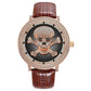 Women Rhinestone Skull Watches Luxury brand Bracelet Wristwatch Fashion